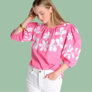 Pink Floral Women's Top